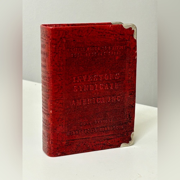 1920s Vintage Zell INVESTORS SYNDICATE Of AMERICA Inc Minneapolis Book Coin Bank - Picture 3 of 16